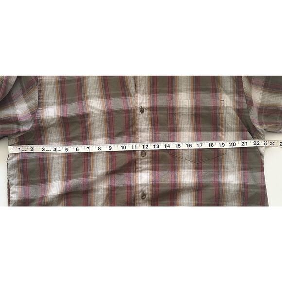 Eddie Bauer Relaxed Shirt Mens Large Multicolor Plaid Long Sleeve Button Casual - Picture 8 of 10